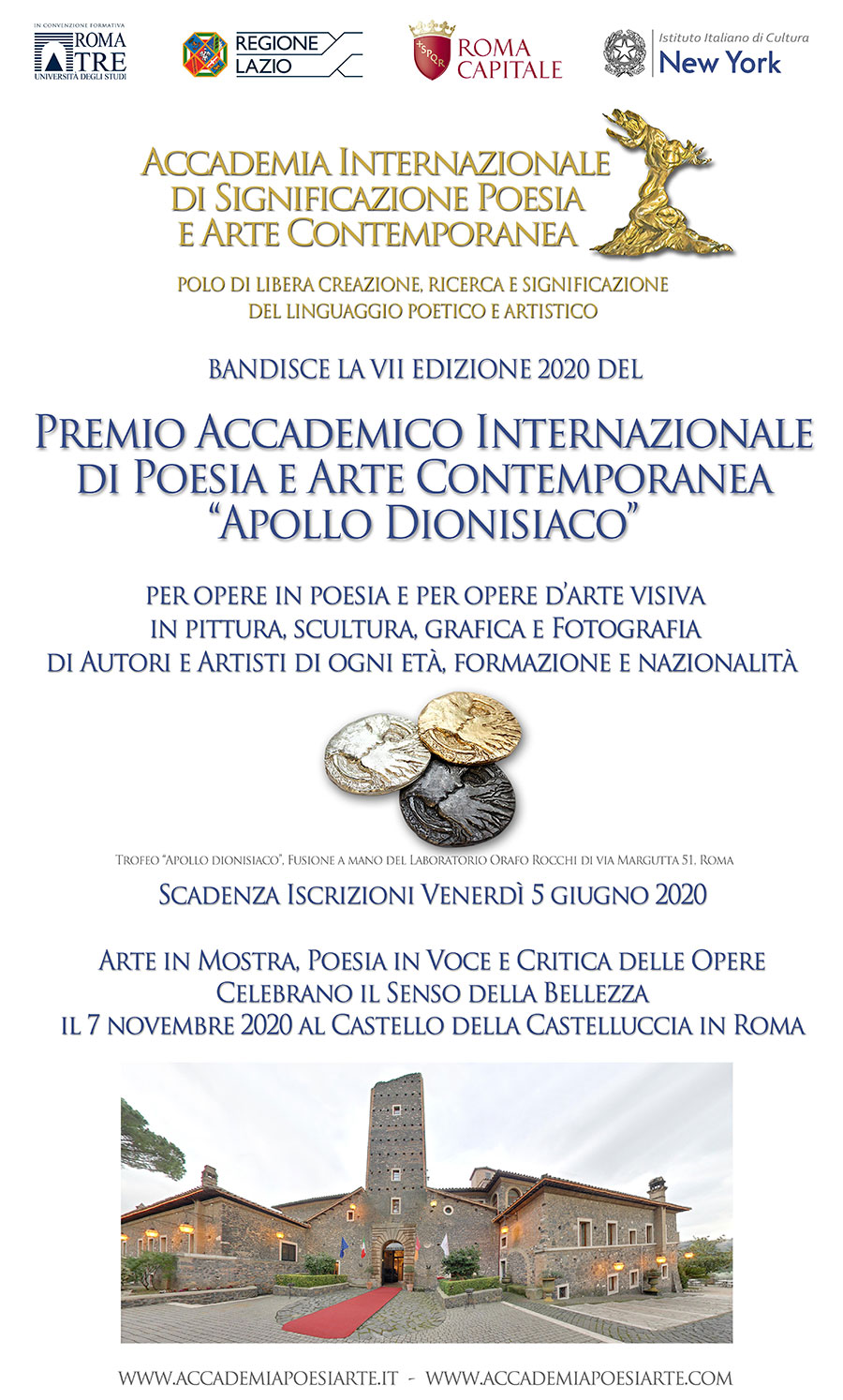 Annuale Internazionale di Poesia e Arte Contemporanea Apollo dionisiaco Roma 2020